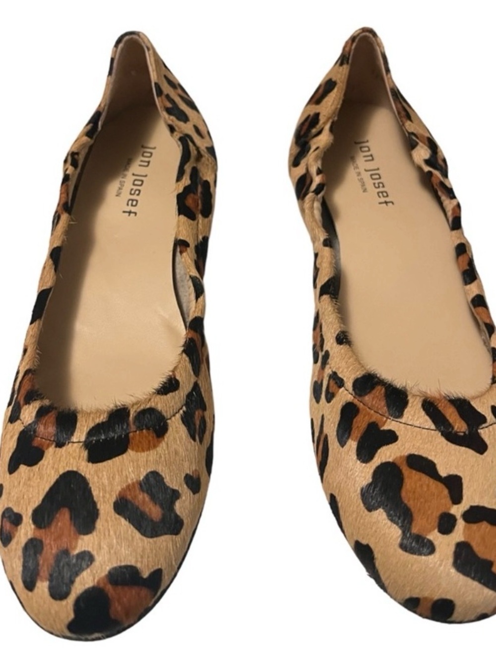 Anthropologie Jon Josef Maya Leopard Flats in box
